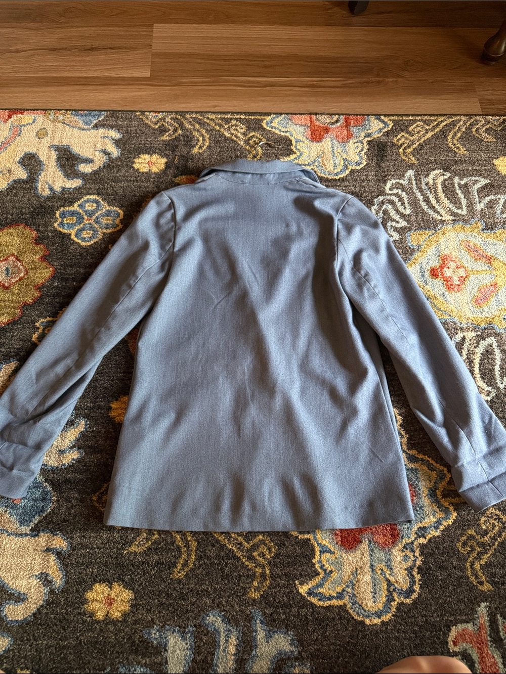 H&M Powder Blue Single-Button Blazer Jacket - Picture 7 of 7